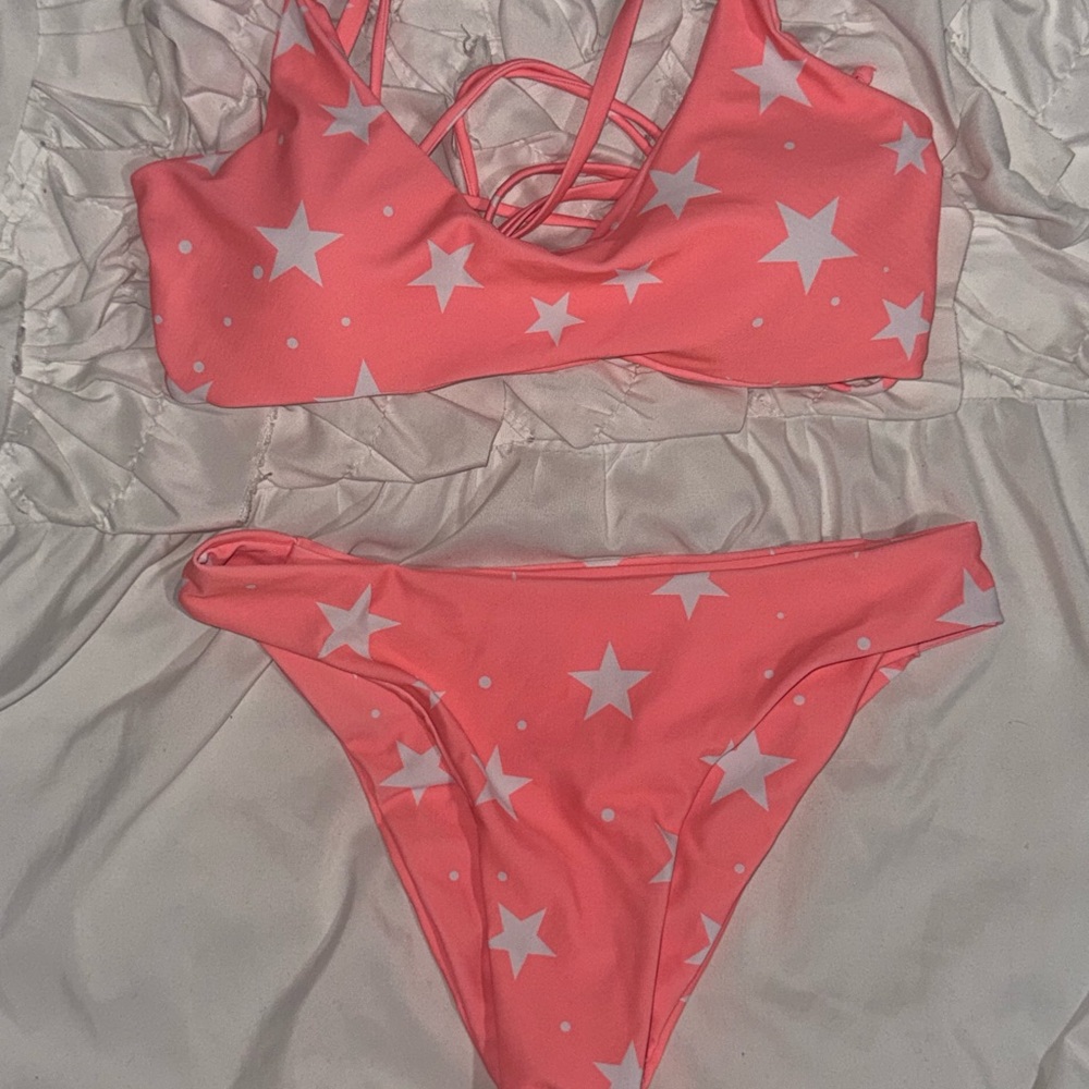 Pink Star Bikini Set